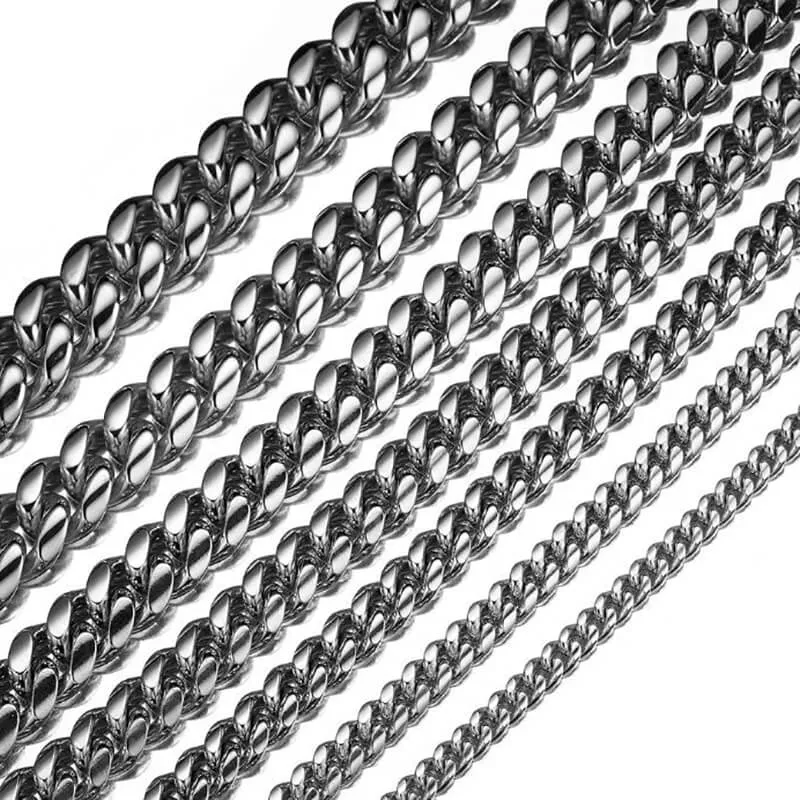 Heavy Cuban Link Chain Stainless Steel Necklace sold by GTHIC