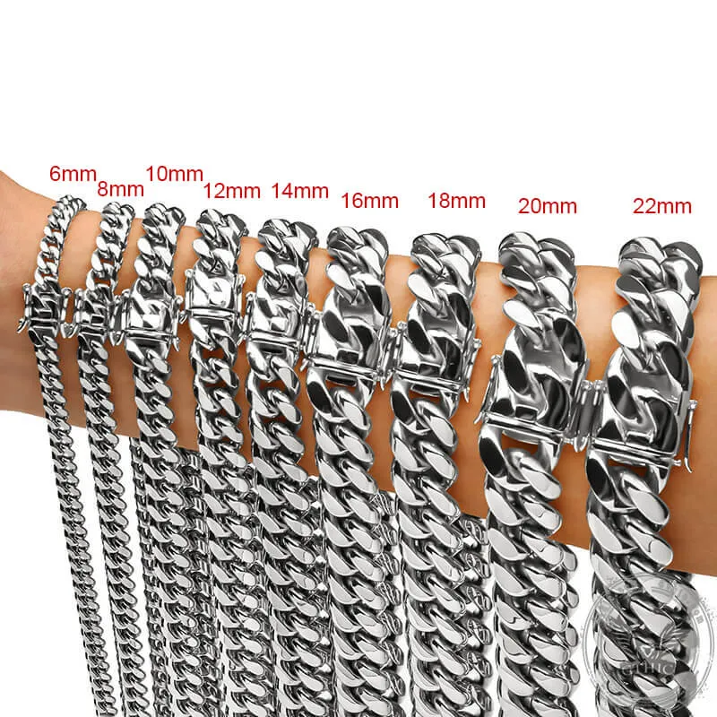 Heavy Cuban Link Chain Stainless Steel Necklace sold by GTHIC product image thumbnail 2
