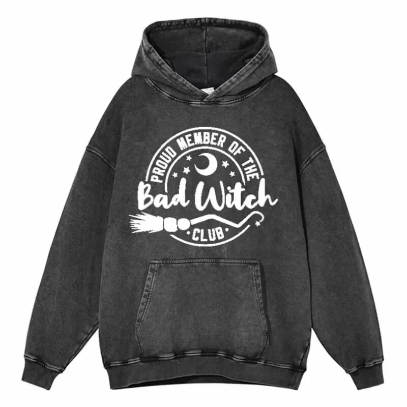 Vintage Washed Bad Witch Hoodie sold by GTHIC