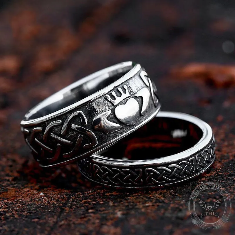 Irish Claddagh Stainless Steel Viking Ring sold by GTHIC