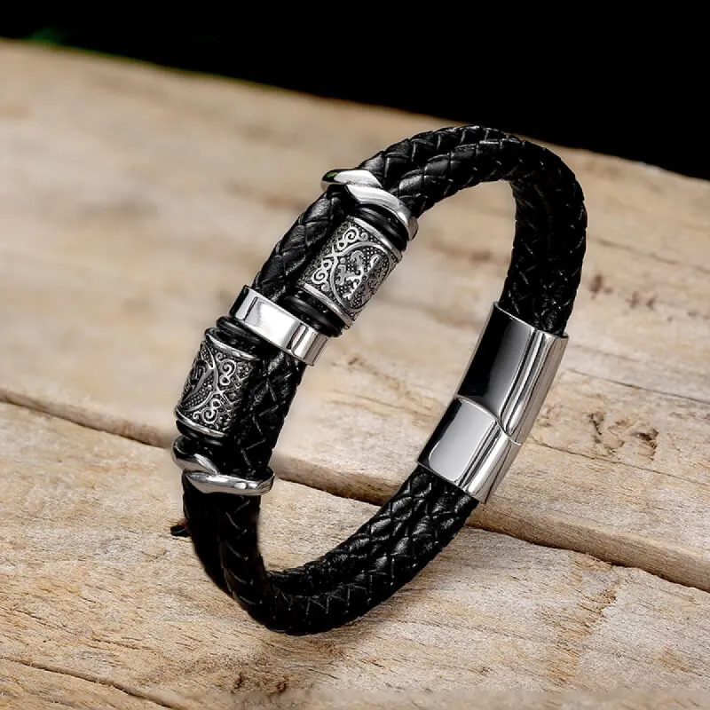 Celtic Knot and Viking Compass Stainless Steel Bracelet sold by GTHIC