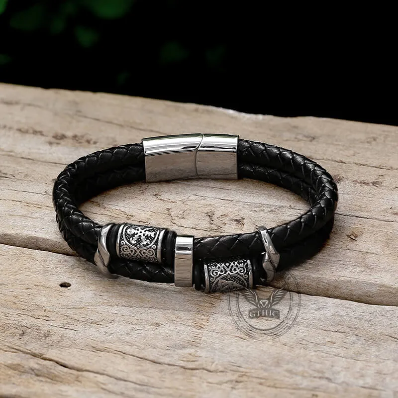 Celtic Knot and Viking Compass Stainless Steel Bracelet sold by GTHIC product image thumbnail 4