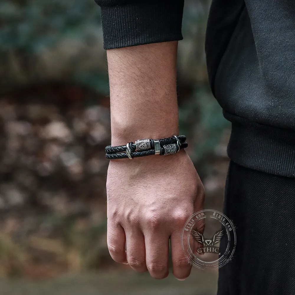 Celtic Knot and Viking Compass Stainless Steel Bracelet sold by GTHIC product image thumbnail 2