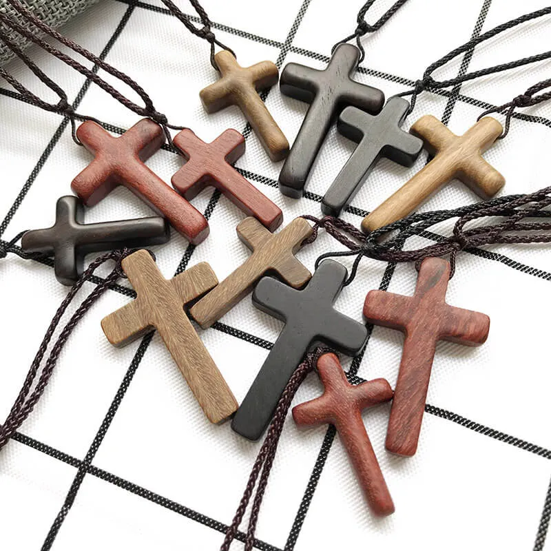 Simple Cross Wood Pendant sold by GTHIC product image thumbnail 2