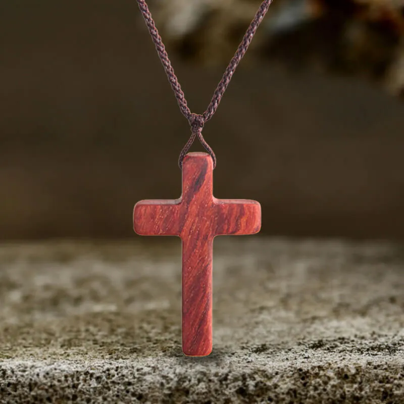 Simple Cross Wood Pendant sold by GTHIC
