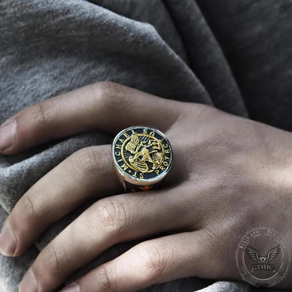 Guardian Angel Templar Knight Ring sold by GTHIC product image thumbnail 2