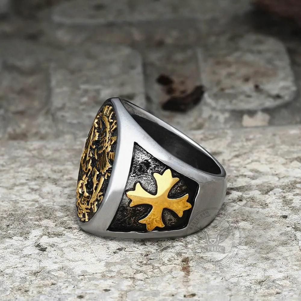 Guardian Angel Templar Knight Ring sold by GTHIC product image thumbnail 5