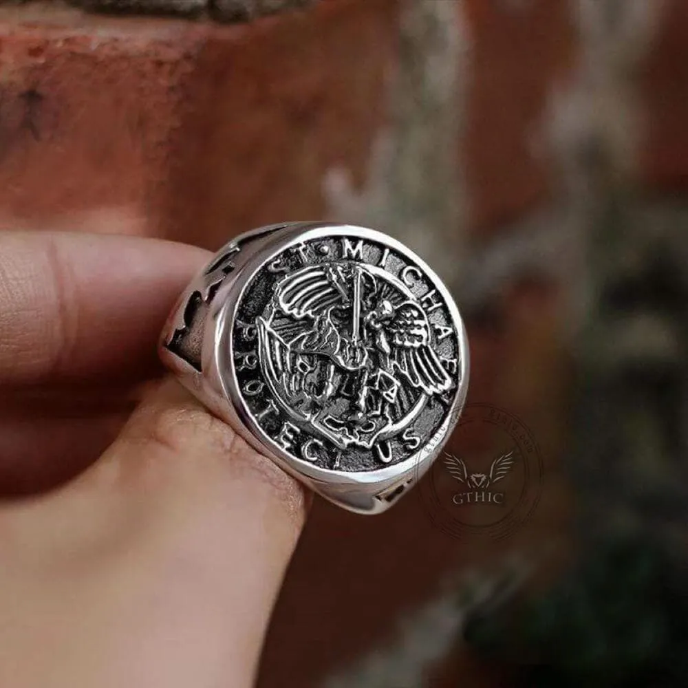Guardian Angel Templar Knight Ring sold by GTHIC product image thumbnail 3