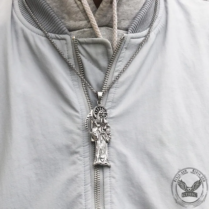 Grim Reaper Stainless Steel Skull Pendant sold by GTHIC product image thumbnail 2