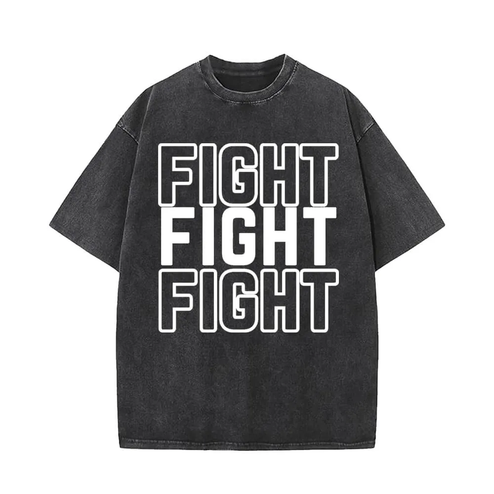 Fight Vintage Washed T-shirt sold by GTHIC