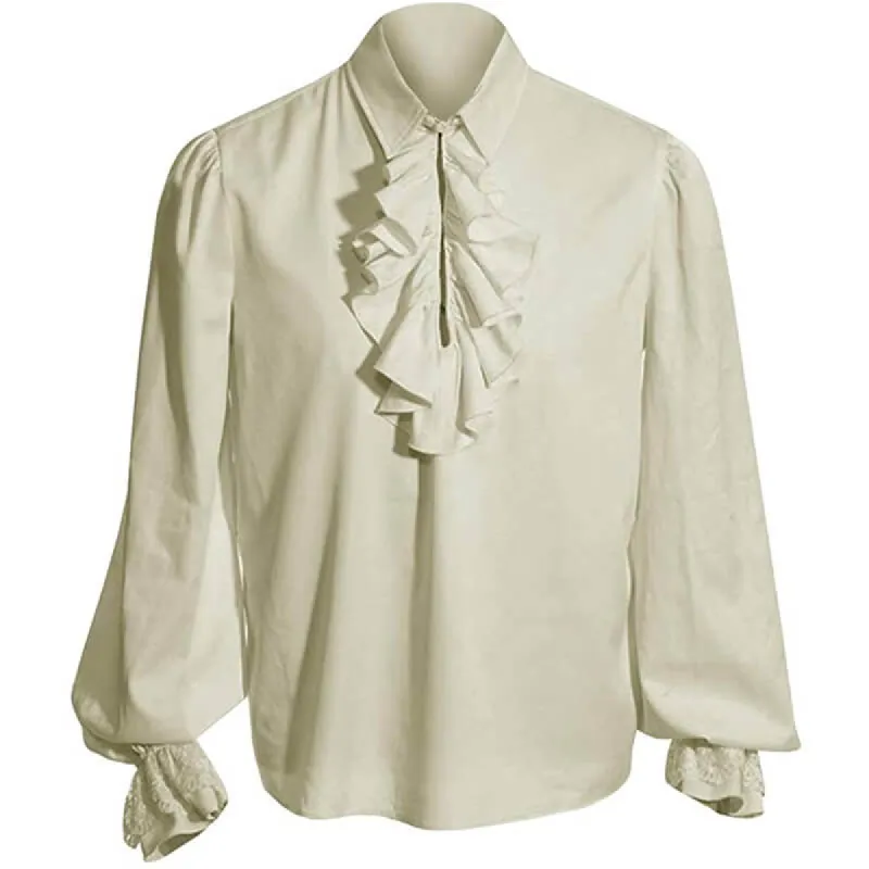 Victorian Vampire Ruffled Shirt Halloween Costume sold by GTHIC