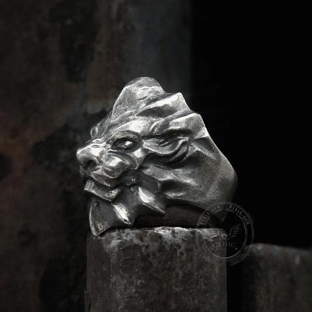 3D Lion Sterling Silver Beast Ring sold by GTHIC product image thumbnail 5