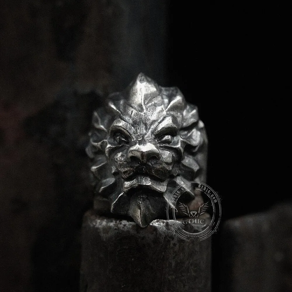 3D Lion Sterling Silver Beast Ring sold by GTHIC