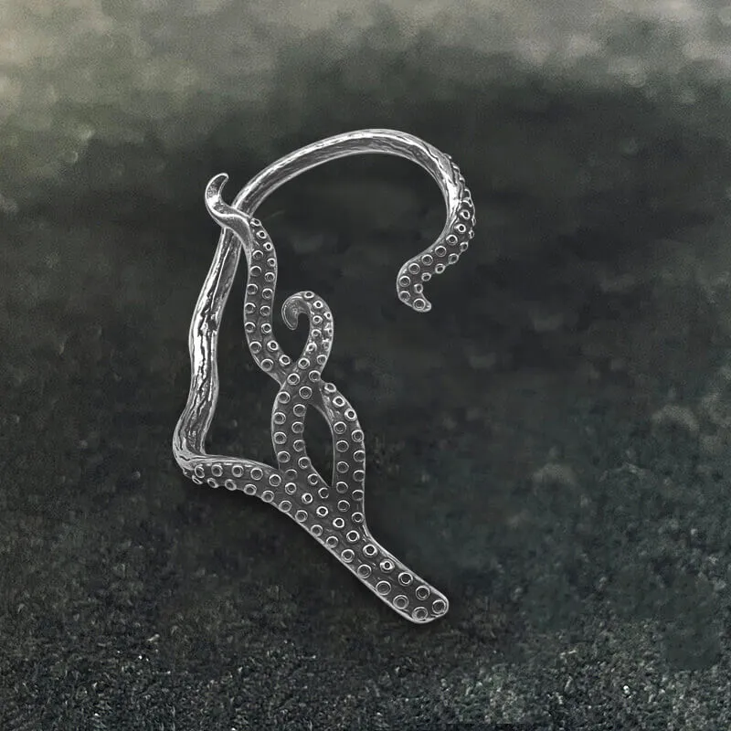 Octopus Tentacles Stainless Steel Ear Cuffs sold by GTHIC product image thumbnail 4