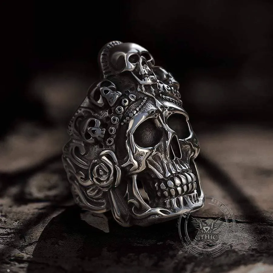 Death Skull Crown Stainless Steel Ring sold by GTHIC product image thumbnail 3
