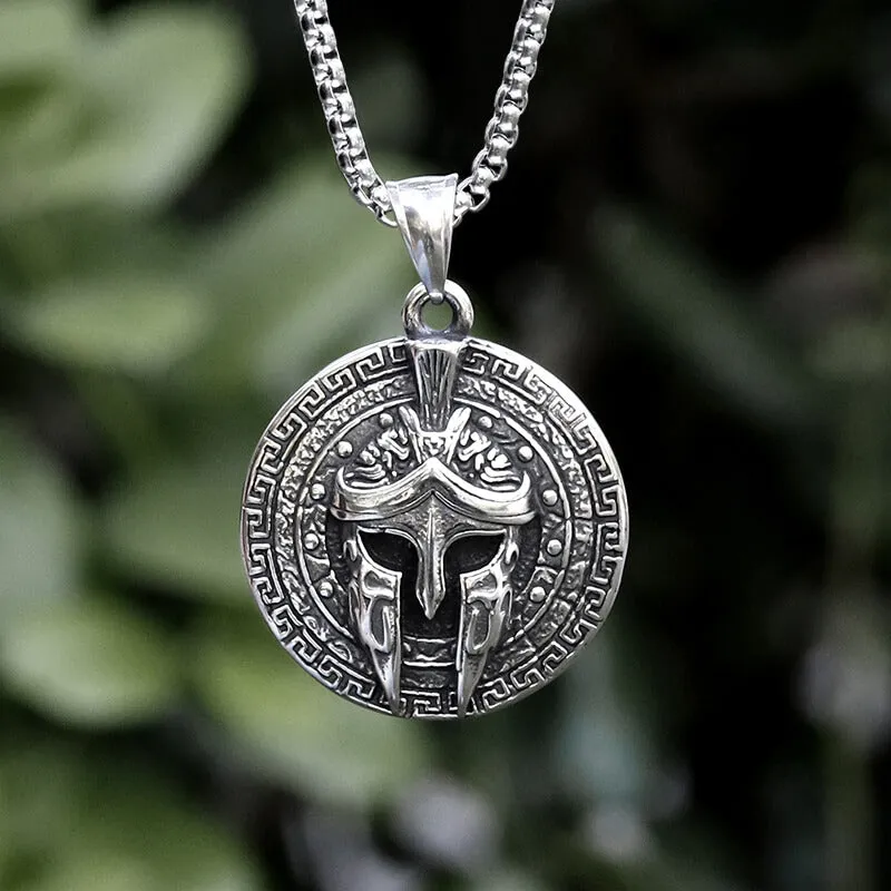 Viking Warrior Mask Stainless Steel Necklace sold by GTHIC
