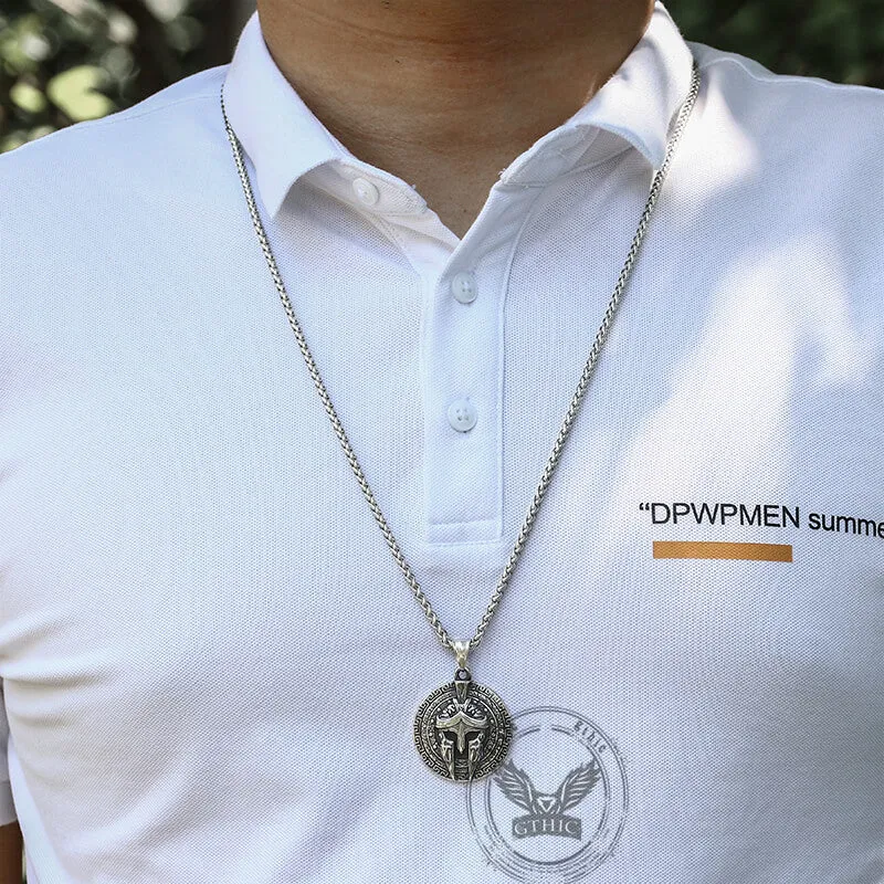 Viking Warrior Mask Stainless Steel Necklace sold by GTHIC product image thumbnail 2