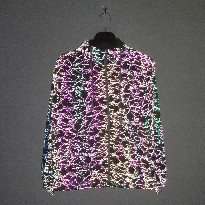 Solid Color Textured Colorful Reflective Jacket sold by GTHIC product image thumbnail 5