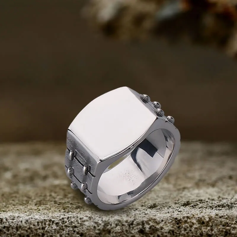 Simple Tire Stainless Steel Ring sold by GTHIC product image thumbnail 4