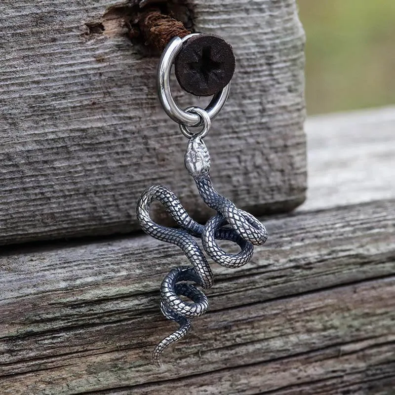 Twist Snake Stainless Steel Earrings sold by GTHIC product image thumbnail 3