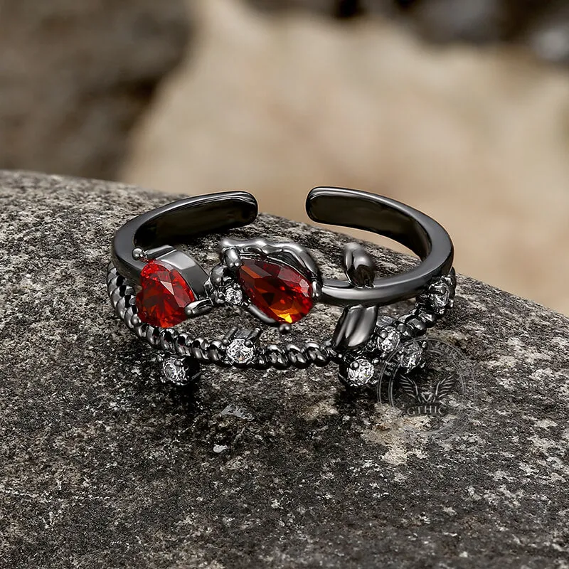 Flower Shape Alloy Adjustable Gothic Ring sold by GTHIC product image thumbnail 5