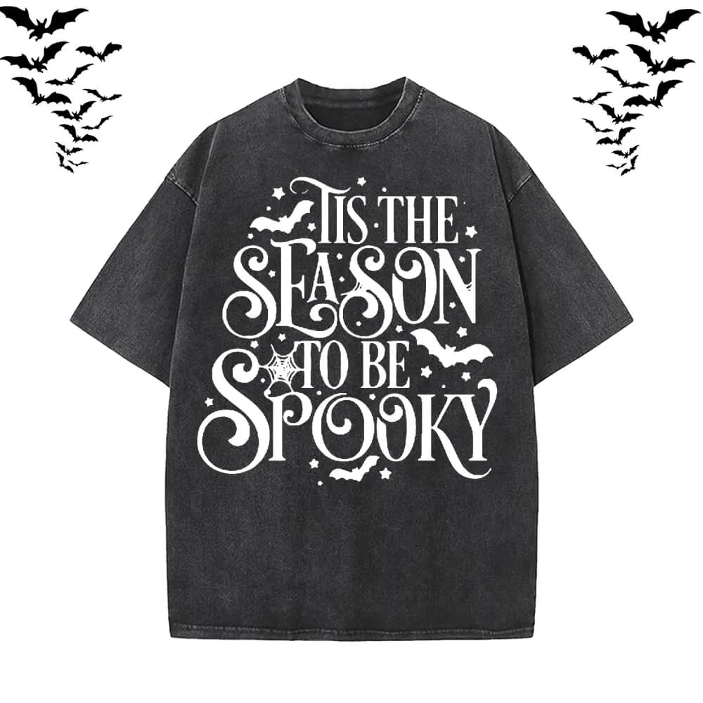 The Season To Be Spooky Vintage Washed T-shirt sold by GTHIC