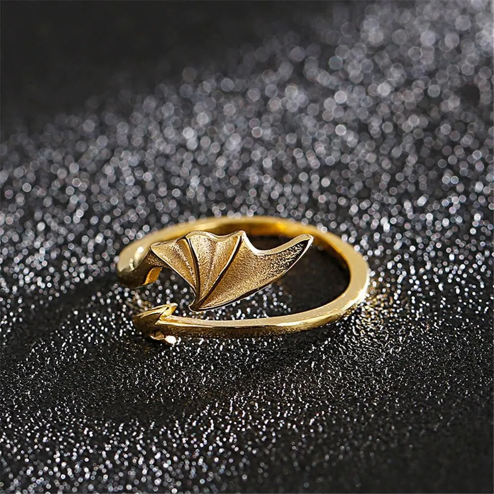Demon Wing and Arrow Stainless Steel Ring sold by GTHIC product image thumbnail 3