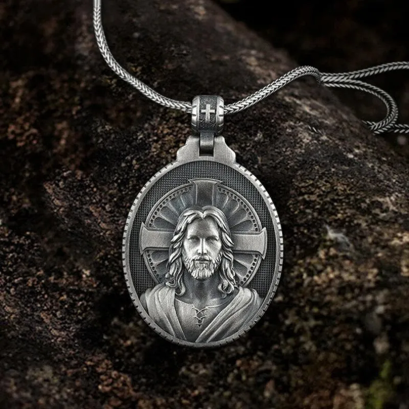 Jesus Christ Cross Pure Tin Necklace sold by GTHIC