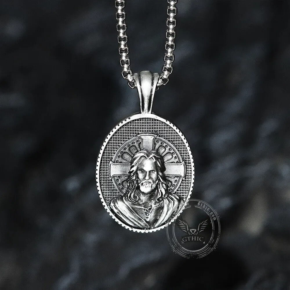 Jesus Christ Cross Pure Tin Necklace sold by GTHIC product image thumbnail 5