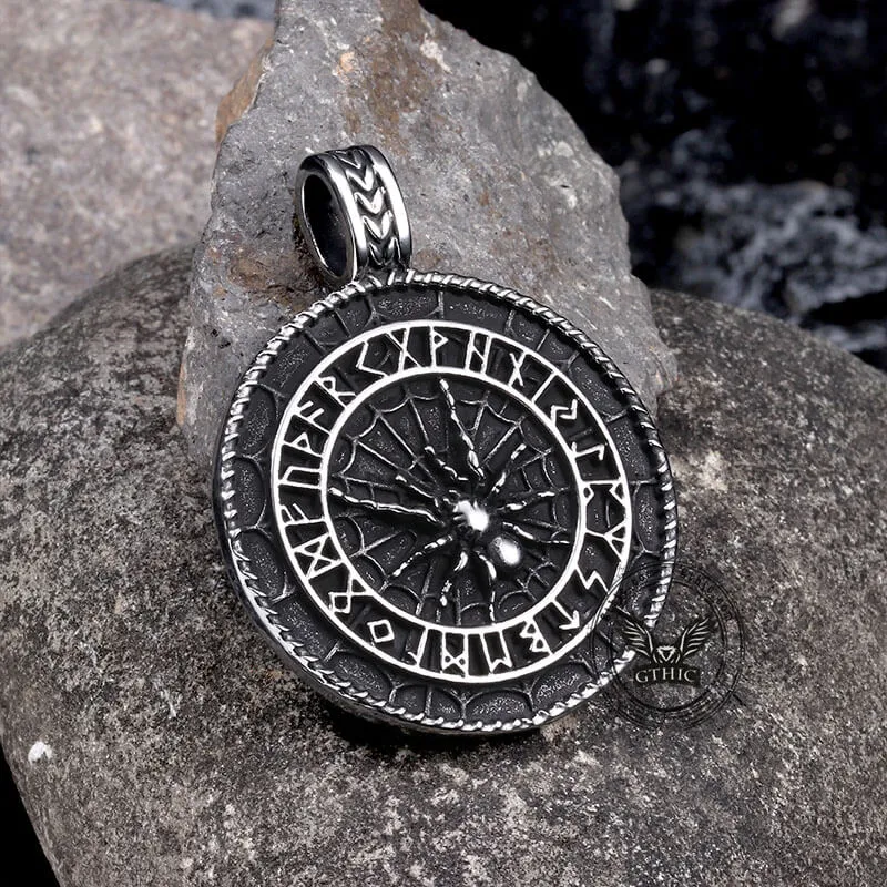 Nordic Spider Rune Stainless Steel Viking Pendant sold by GTHIC product image thumbnail 5