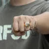 Hexagram 12 Zodiac Sign Stainless Steel Ring sold by GTHIC