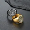 Hexagram 12 Zodiac Sign Stainless Steel Ring sold by GTHIC