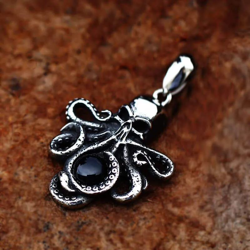 Octopus With Eye Stainless Steel Skull Pendant sold by GTHIC product image thumbnail 4