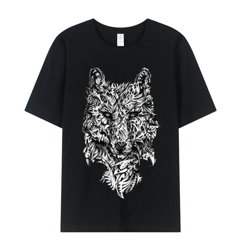 Scary Wolf Cotton T-shirt sold by GTHIC