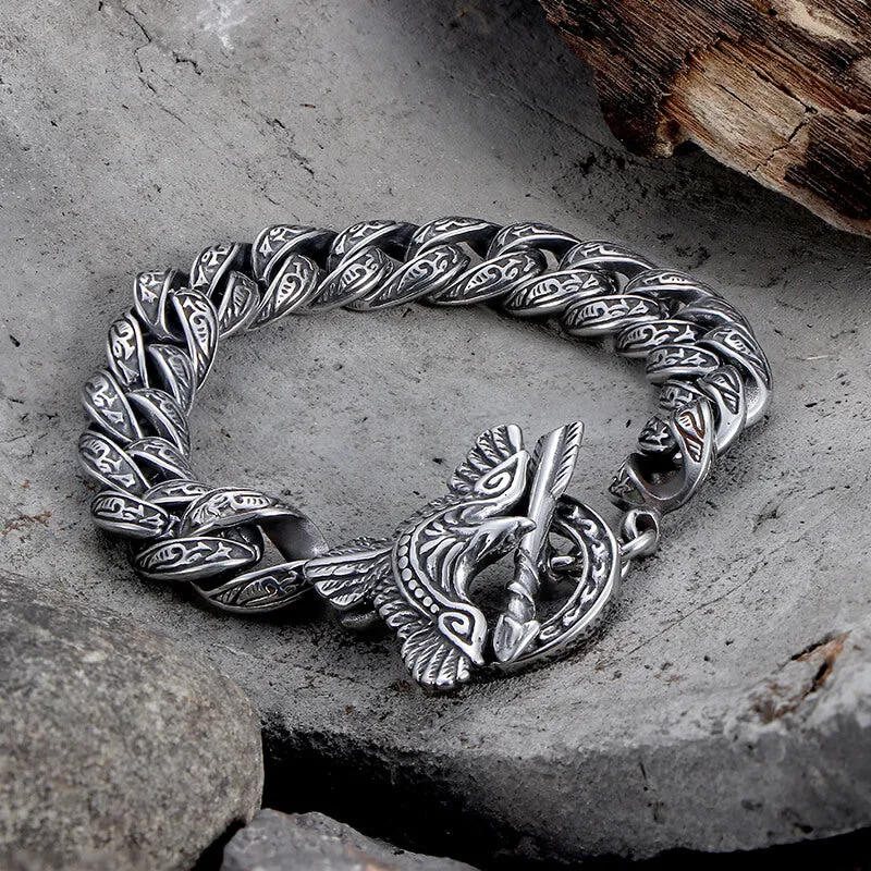 Punk Skull Stainless Steel Bracelet sold by GTHIC