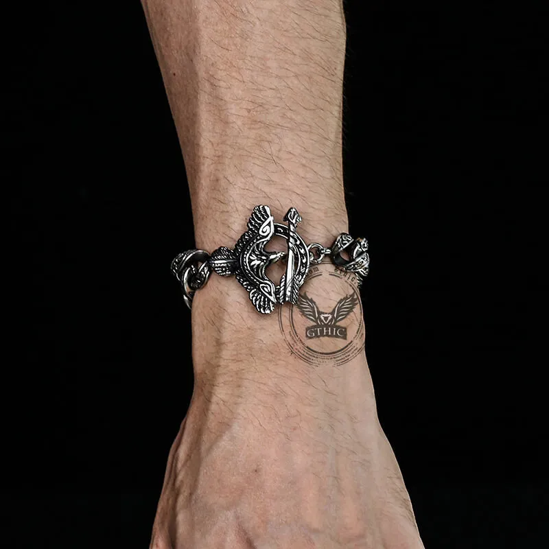 Punk Skull Stainless Steel Bracelet sold by GTHIC product image thumbnail 2