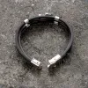 Vintage Multilayer Leather Anchor Stainless Steel Bracelet sold by GTHIC