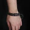 Vintage Multilayer Leather Anchor Stainless Steel Bracelet sold by GTHIC