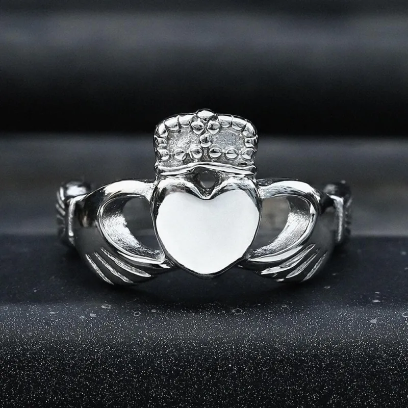 Irish Claddagh Stainless Steel Ring sold by GTHIC