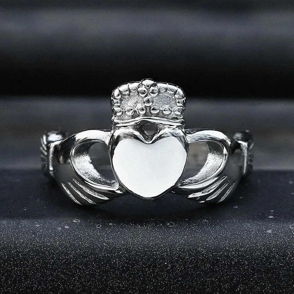 Irish Claddagh Stainless Steel Ring sold by GTHIC