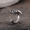 Retro Rock Skull Stainless Steel Open Ring sold by GTHIC