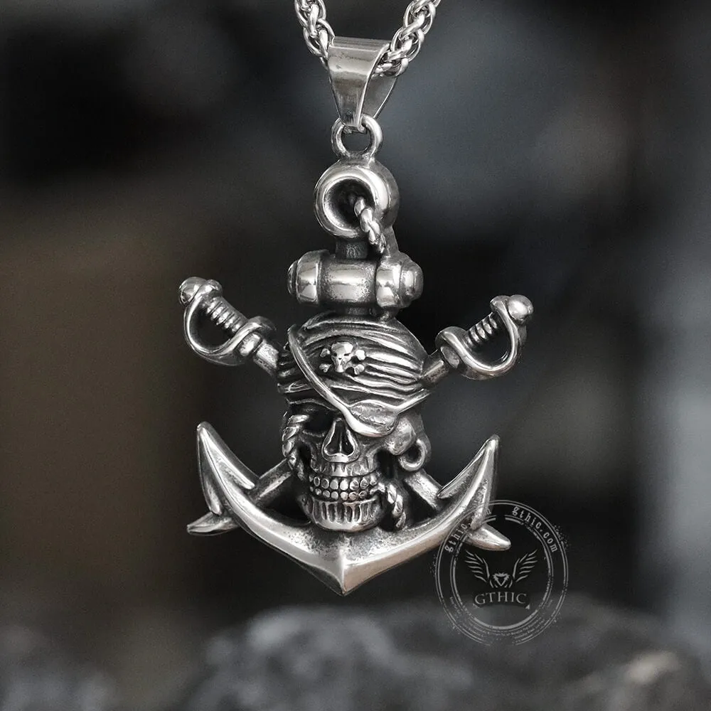Death Pirate Stainless Steel Pendant sold by GTHIC product image thumbnail 3