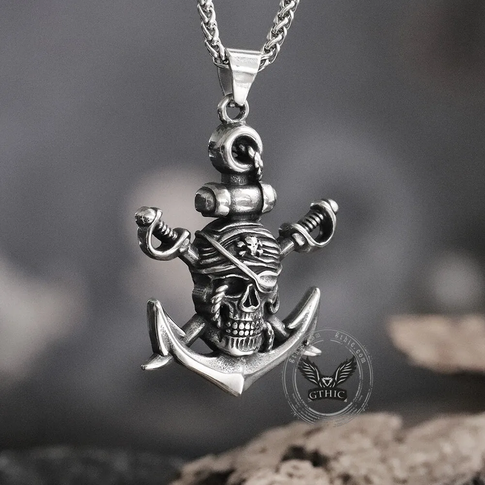 Death Pirate Stainless Steel Pendant sold by GTHIC product image thumbnail 4