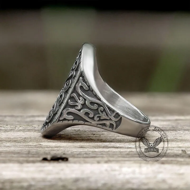 Gothic Pattern Stainless Steel Ring sold by GTHIC product image thumbnail 5