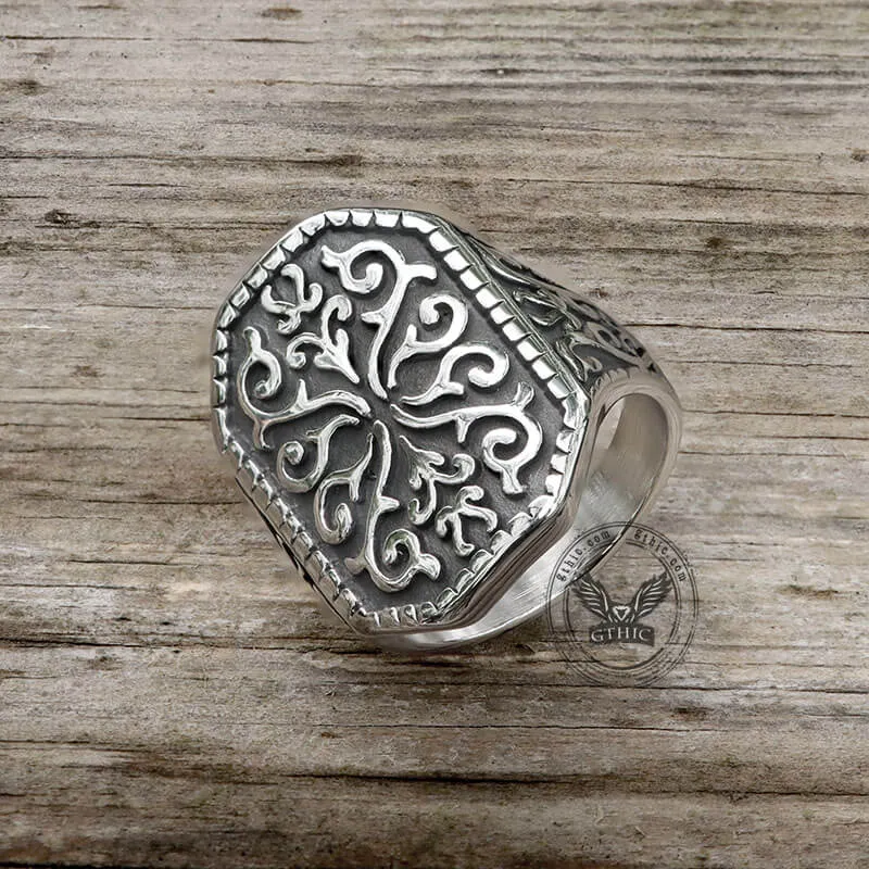 Gothic Pattern Stainless Steel Ring sold by GTHIC product image thumbnail 4