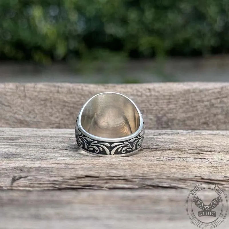 Compass Rose Signet Sterling Silver Ring sold by GTHIC product image thumbnail 5