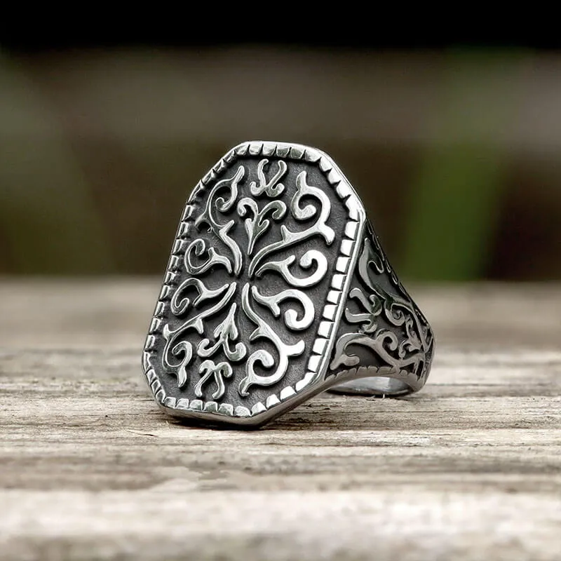 Gothic Pattern Stainless Steel Ring sold by GTHIC