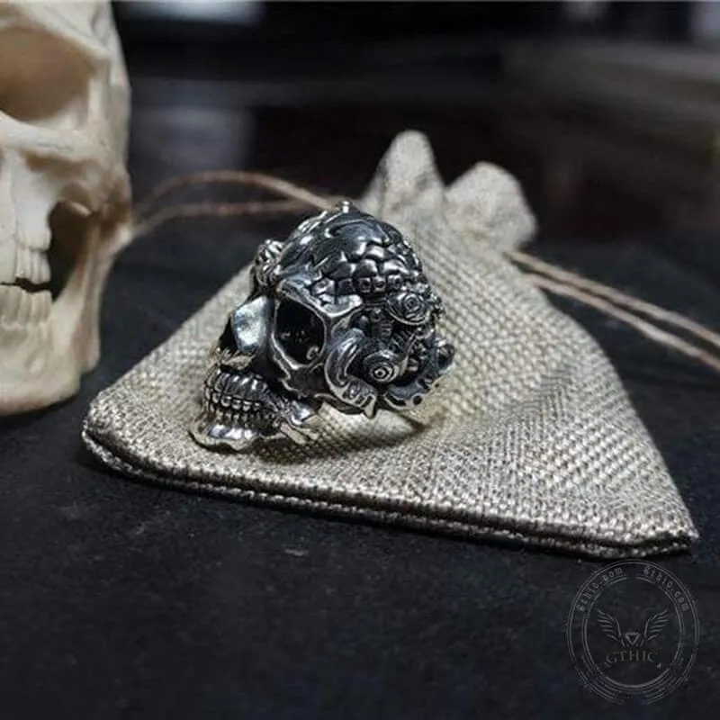 The Expendables Brass Skull Steampunk Ring sold by GTHIC product image thumbnail 5
