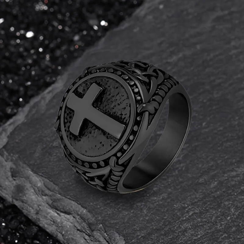 Vintage Cross Knot Stainless Steel Ring sold by GTHIC product image thumbnail 5