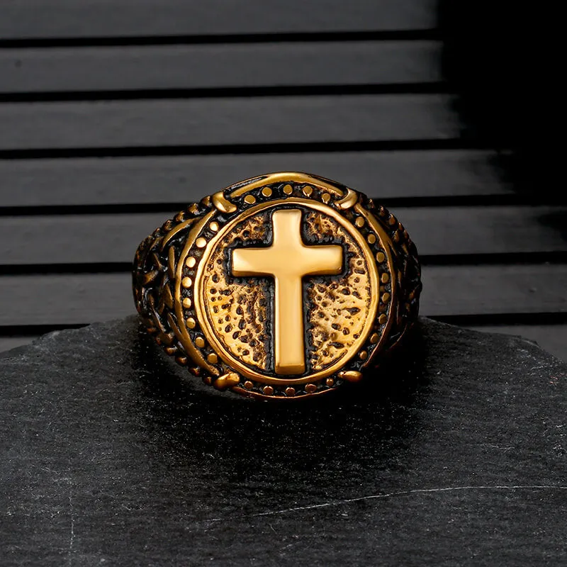 Vintage Cross Knot Stainless Steel Ring sold by GTHIC product image thumbnail 3